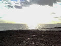 Sunset over beach