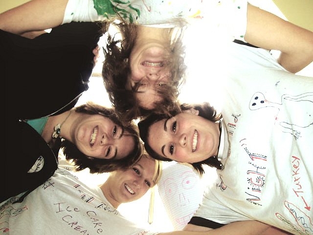 emily, lauren, pickles, and jen