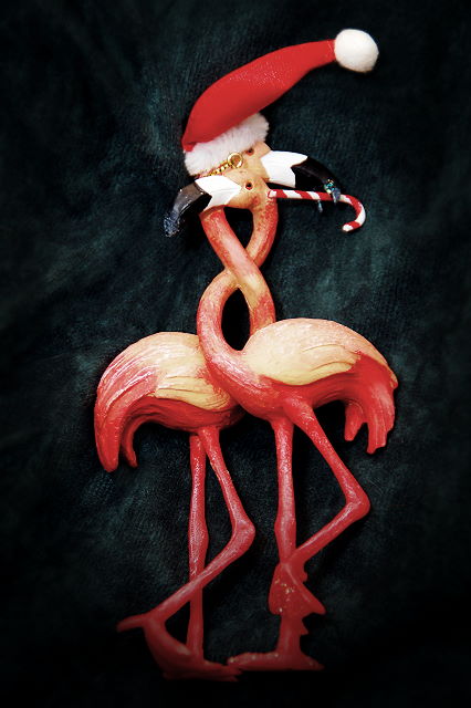 Christmas Flamingos