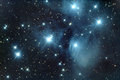 Pleiades in the night sky