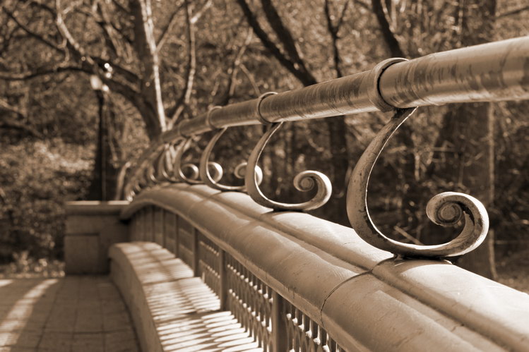 Bridge, Railing, Sepia?