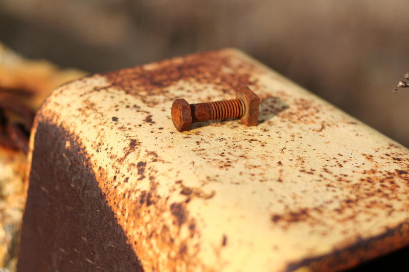 Simply a rusty bolt