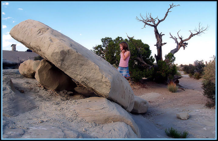 ALY, BIG ROCK, TINY OUTHOUSE