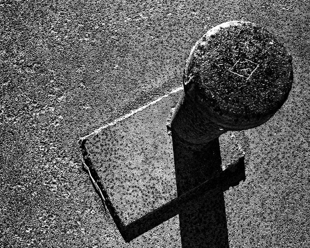 Rusted Metal Pole