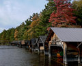 Boathouses in October