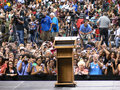 Obama Rally - Podium