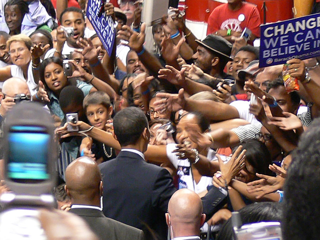Obama Rally - Arrival
