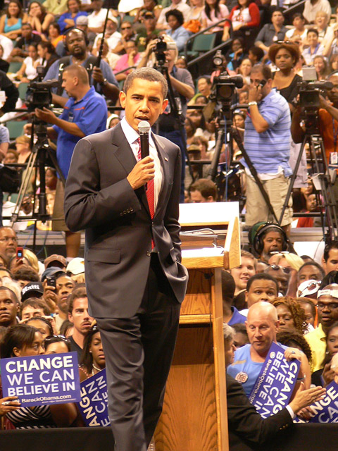 Obama Rally - The Candidate