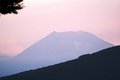 Hazed Fuji sunset.JPG