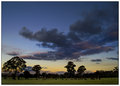 DAY 17. where i live. a rural scene in the evening .