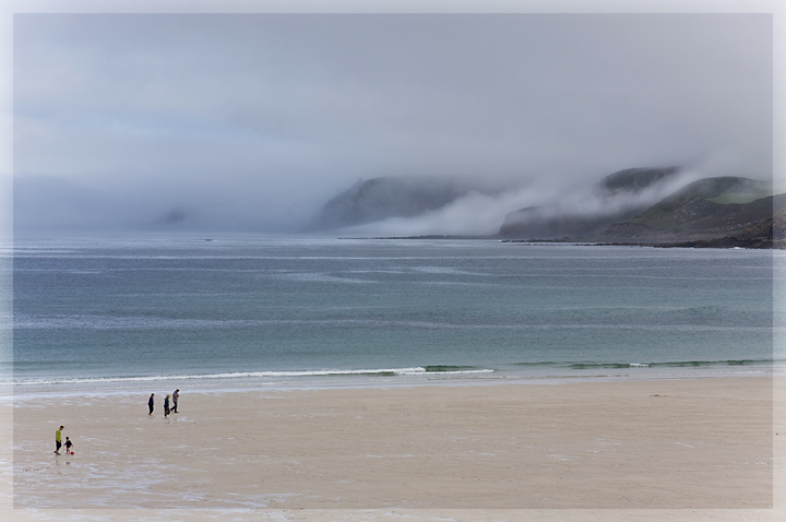 Sea fret at Whitesands Bay