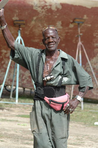 Caribbean Boatyard Worker