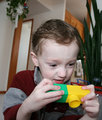 photog assimilation initiated, 3 years old and already chimping