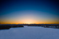 Day_28: Sunset over the reservoir and mountains