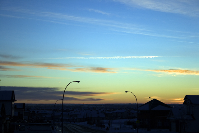 Day 11: Sunrise on my street