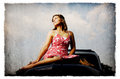 Model On a Car