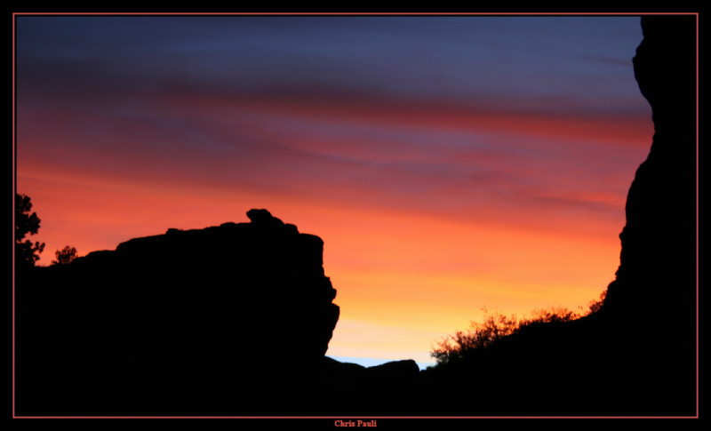 San Lorenzo Canyon at sunset