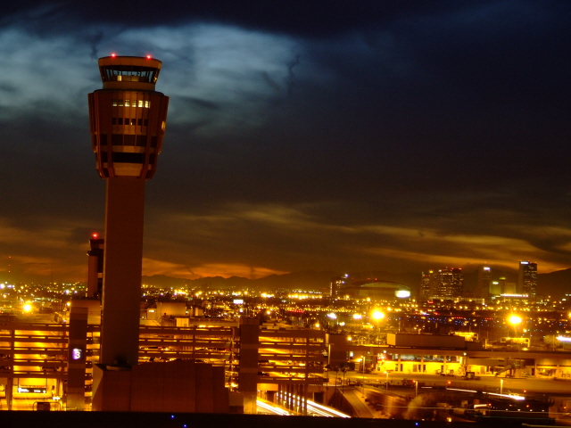 Overlooking the lights