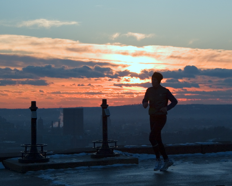 Running at Sunset