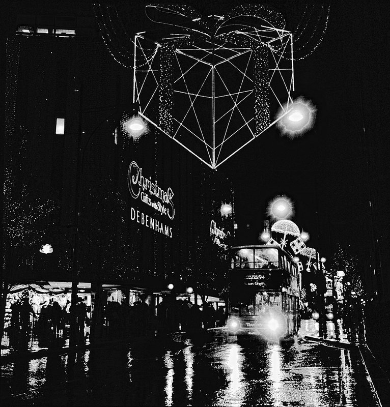 Rainy Nights and Christmas Lights