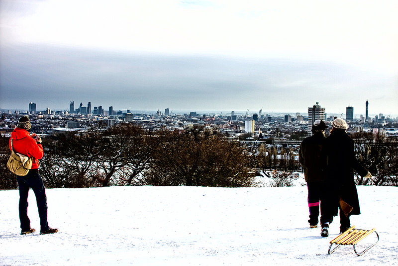 Looking Out at Snow