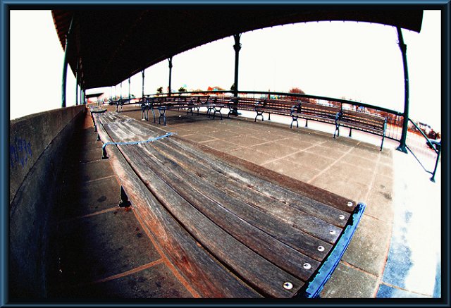Revere beach waiting area