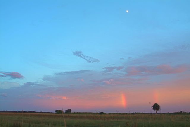 Moonrise & Rainbows