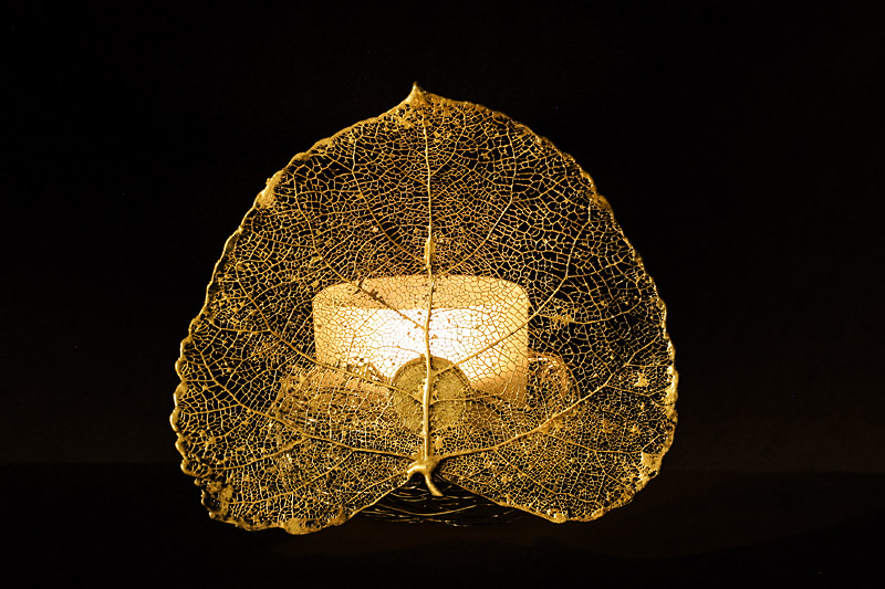 Gold Leaf Candle II
