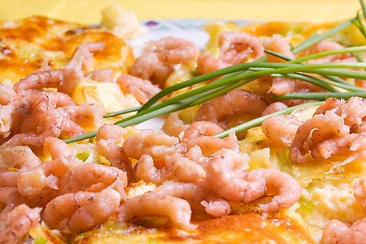 Food 16 - Fritata rounds with  dutch shrimps