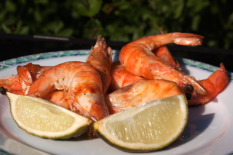 Food 24 - Grilled shrimps with lime