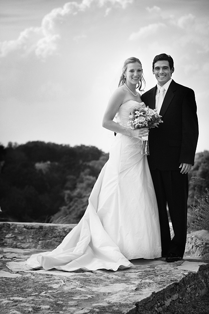 Bride and Groom BW