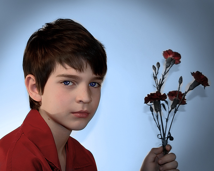 Griffin and Carnations