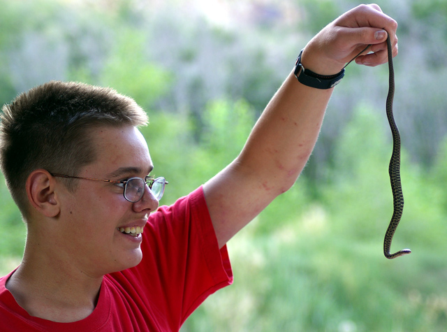 Chris with Snake
