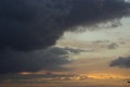 Sunset w/ clouds