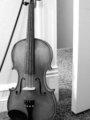 Forgotten Violin in Black & White