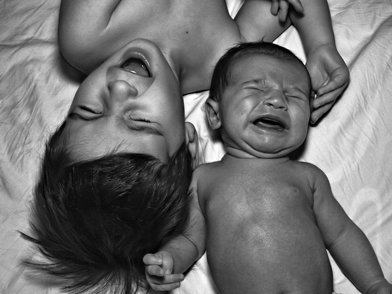 he's crying