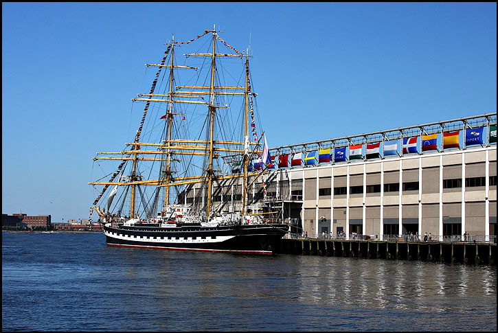A visitng tall ship.