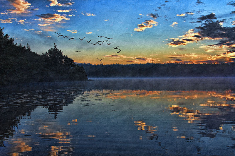 Early morning on Lake Seth
