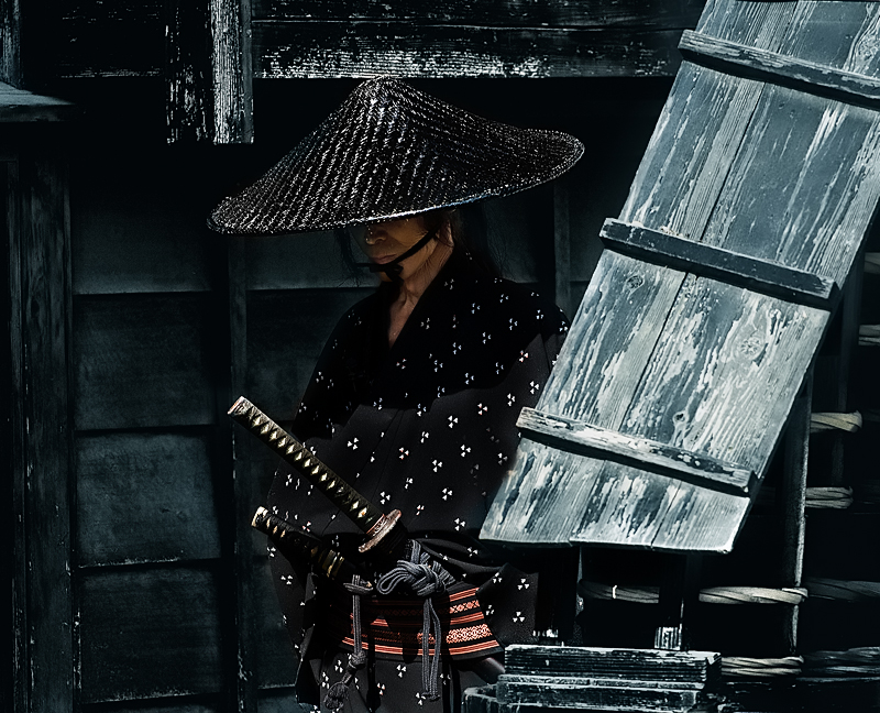Samurai waiting to strike