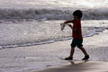 Playing on the Beach