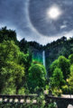Halo and Waterfall