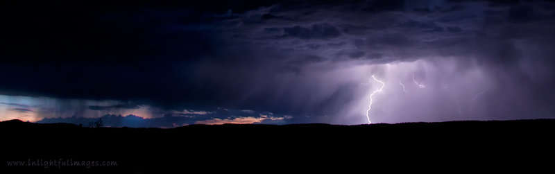 Lightning on the Heels of Sunset