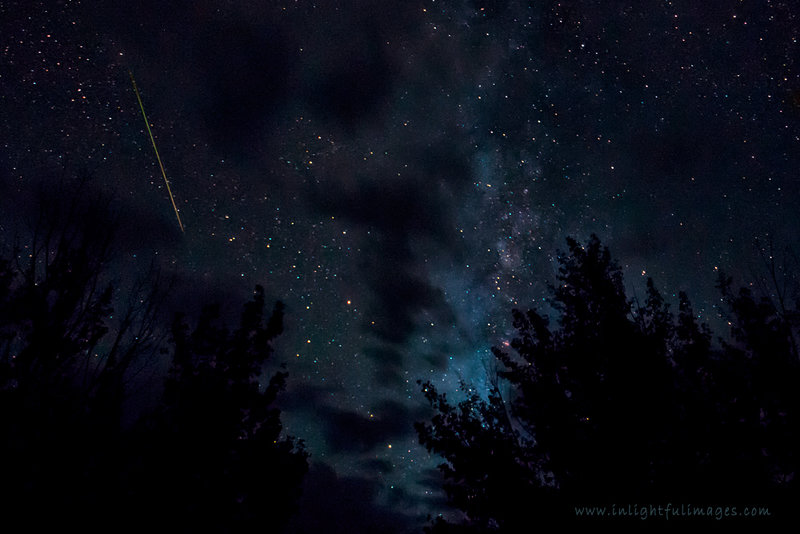 Perseid and Cloudy Milky Way