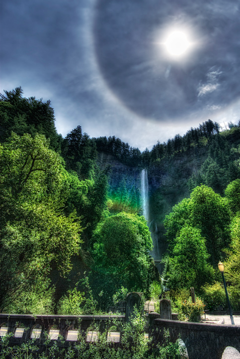 Halo and Waterfall
