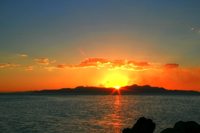 Sunset over the Great Salt Lake