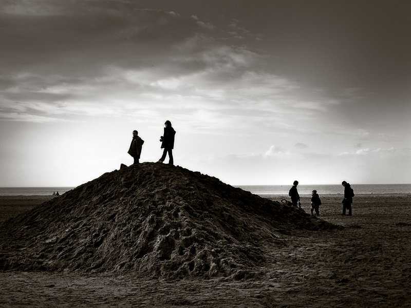Deauville beach scene