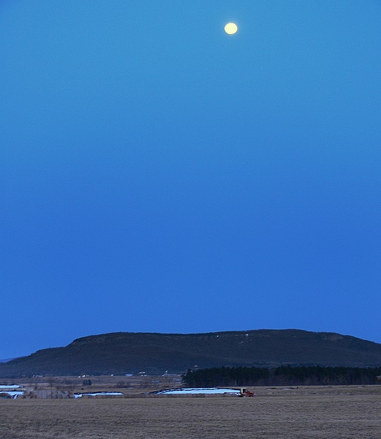 Snake Mountain in Full Moonlight