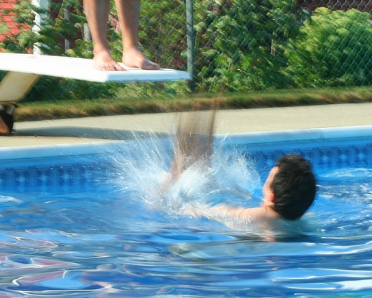 first jump
