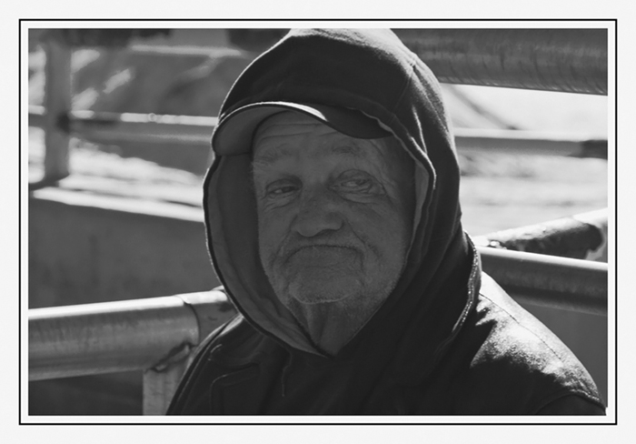 a face of the homeless 