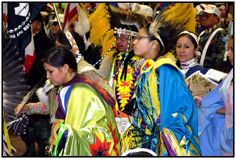 Enter the "Jingle Dancers"